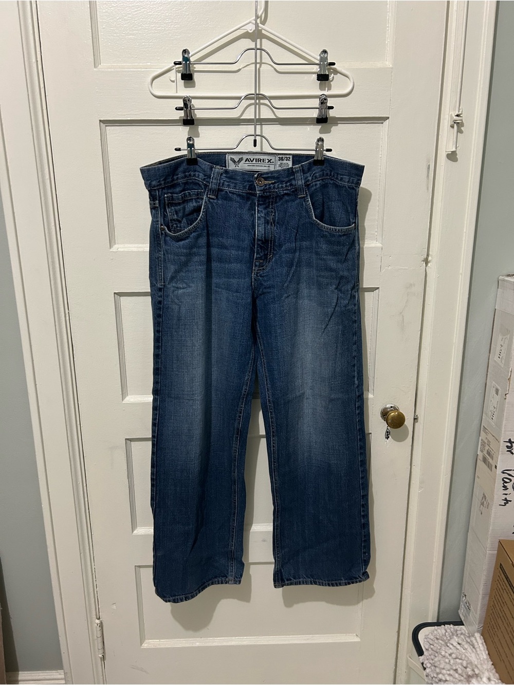 Avirex Men's Light Blue Denim Jeans - 36/32